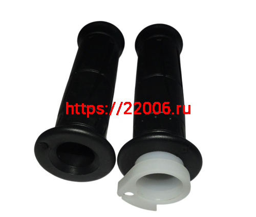 Ручка руля правая (газа) QUANTUM в сборе (с резинкой) + ручка левая (резиновая) (071,072) фото 2