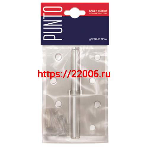 Петля Punto (Пунто) съемная IN4100SR-HD PN правая (113/HD-4) мат. никель ПОДВЕС фото 2