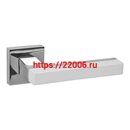 Ручка Fuaro (Фуаро) раздельная LM/Z K.QS52.FLASH CP/WH-19 хром/белый Ручка Fuaro (Фуаро) раздельная LM/Z K.QS52.FLASH CP/WH-19 хром/белый