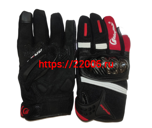 Перчатки PRO-BIKER MCS-57 (чёрно-красные), р-р M Перчатки PRO-BIKER MCS-57 (чёрно-красные), р-р M