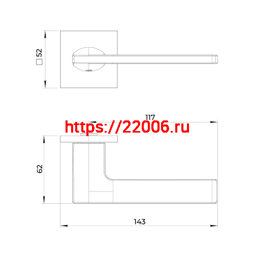 Ручка Ajax (Аякс) раздельная K.JS51.PROMO BL-24 черный фото 3 Ручка Ajax (Аякс) раздельная K.JS51.PROMO BL-24 черный фото 3