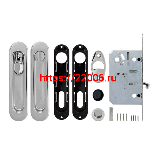 Набор Armadillo (Армадилло) для раздвижных дверей SH.LD152.KIT011-BK (SH011-BK) СP-8 хром фото 2 Набор Armadillo (Армадилло) для раздвижных дверей SH.LD152.KIT011-BK (SH011-BK) СP-8 хром фото 2