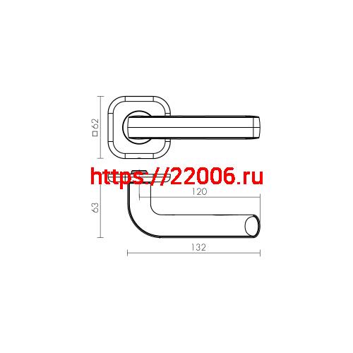 Ручка Fuaro (Фуаро) раздельная K.XL62.TOR (TOR XL) SSC-16 сатинированный хром фото 2 Ручка Fuaro (Фуаро) раздельная K.XL62.TOR (TOR XL) SSC-16 сатинированный хром фото 2