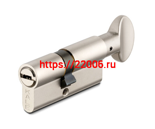 Цилиндровый механизм Kale kilit (Кале килит) с вертушкой 164 BM/100 (40+10+50) mm никель 5 кл.