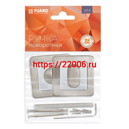 Ручка Fuaro (Фуаро) поворотная BK6.K.XM52 (BK6 XM) SN/CP-3 матовый никель/хром фото 2 Ручка Fuaro (Фуаро) поворотная BK6.K.XM52 (BK6 XM) SN/CP-3 матовый никель/хром фото 2