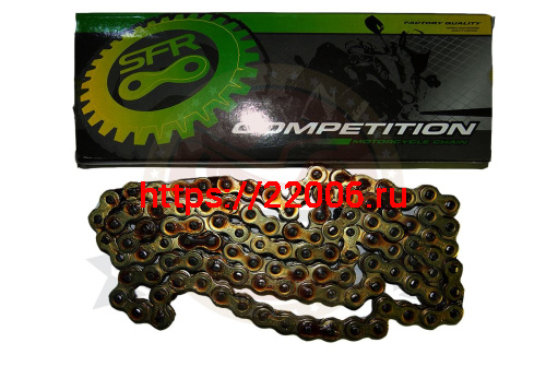 Цепь SFR (520) SFR -108 зв. приводная, цвет ЗОЛОТО (Falcon, Fighter) Цепь SFR (520) SFR -108 зв. приводная, цвет ЗОЛОТО (Falcon, Fighter)