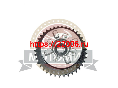 Звезда 38 зуб. (428) (d54mm - 4 x 49mm) цепи, задняя Альфа в сборе с основанием Звезда 38 зуб. (428) (d54mm - 4 x 49mm) цепи, задняя Альфа в сборе с основанием