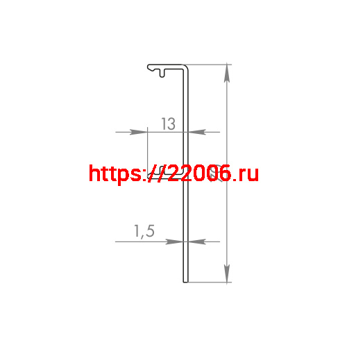 Декоративная Armadillo (Армадилло) планка SLD.Comfort-PRO/3000 cover AL алюминий фото 2 Декоративная Armadillo (Армадилло) планка SLD.Comfort-PRO/3000 cover AL алюминий фото 2