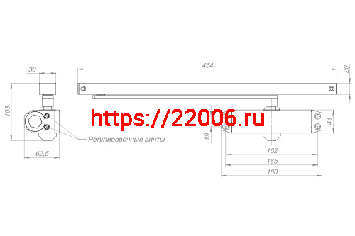 Доводчик Ajax (Аякс) дверной DCTR40-100 slide WH белый фото 2 Доводчик Ajax (Аякс) дверной DCTR40-100 slide WH белый фото 2