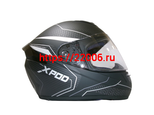Шлем TVS RACING (Индия) XPOD DULL BLACK SILVER размер L фото 4 Шлем TVS RACING (Индия) XPOD DULL BLACK SILVER размер L фото 4
