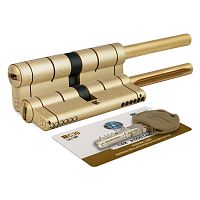 Цилиндровый механизм Mottura (Моттура) под вертушку (дл. шток) C39P513101LC5 (82 мм/46+10+26), ЛАТУНЬ (PVD)