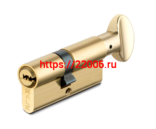 Цилиндровый механизм Kale kilit (Кале килит) с вертушкой 164 SM/62 (26+10+26) mm латунь 5 кл.
