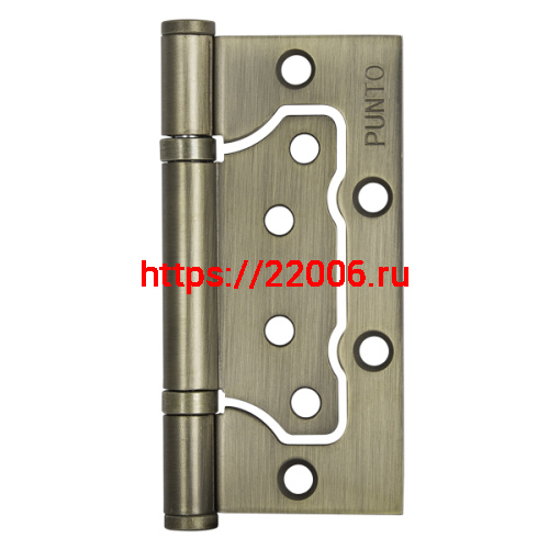 Петля Punto (Пунто) универсальная без врезки IN4200W WAB (200-2B 100x2,5) мат. бронза Петля Punto (Пунто) универсальная без врезки IN4200W WAB (200-2B 100x2,5) мат. бронза