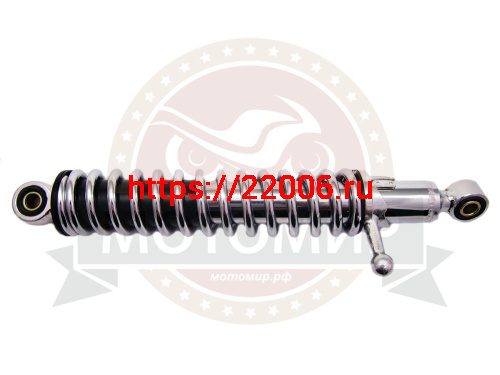 Амортизатор задний (L-325mm, D1-10mm, H1-18mm, D2-10mm, H2-18mm) Иж хром (импорт) (упак.20 шт) (Пр) Амортизатор задний (L-325mm, D1-10mm, H1-18mm, D2-10mm, H2-18mm) Иж хром (импорт) (упак.20 шт) (Пр)