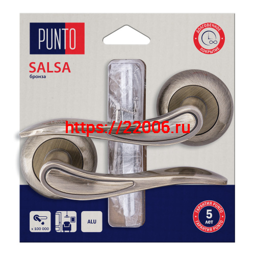 Ручка Punto (Пунто) раздельная LM/A R.TL54.SALSA/HD ABG-6 бронза Ручка Punto (Пунто) раздельная LM/A R.TL54.SALSA/HD ABG-6 бронза