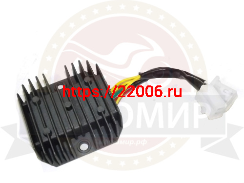 Реле регулятор с проводом 7 конт. колодки 4+3 (CH125) 150сс (CH125-531A) Реле регулятор с проводом 7 конт. колодки 4+3 (CH125) 150сс (CH125-531A)