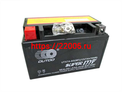 Аккумулятор OUTDO VRLA YTX7A-BS(MF) (12v/7hr) залитый гермитичный (150*87*94) 8 Аккумулятор OUTDO VRLA YTX7A-BS(MF) (12v/7hr) залитый гермитичный (150*87*94) 8