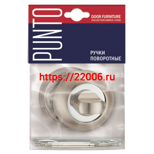 Ручка Punto (Пунто) поворотная BK6.R.TL54 (BK6 TL) SSC-16 сатинированный хром фото 2