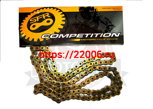 Цепь (520Н-Х) SFR -126 зв. с сальником Х-типа, замок под расклепку (НАБОР) Цепь (520Н-Х) SFR -126 зв. с сальником Х-типа, замок под расклепку (НАБОР)