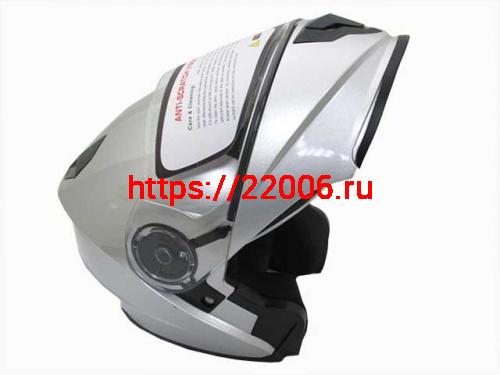 Мотошлем YM-927 серебряный (XL) Мотошлем YM-927 серебряный (XL)