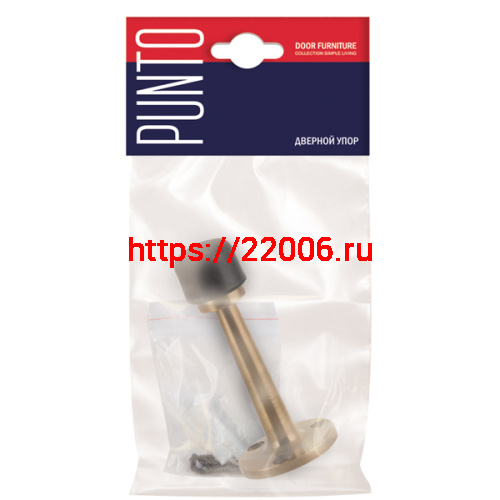 Упор Punto (Пунто) дверной настенный DFIX/W80 (DS PW-80) ABG-6 бронза фото 2 Упор Punto (Пунто) дверной настенный DFIX/W80 (DS PW-80) ABG-6 бронза фото 2
