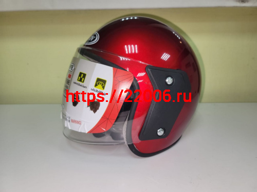 Мотошлем FGN-201 открытый красный (без размера)