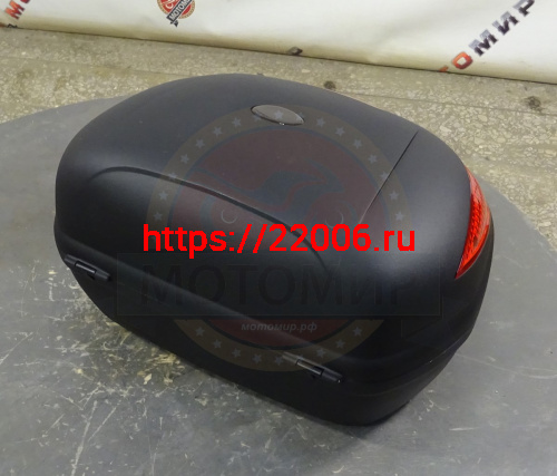 Кофр задний пластик JX  А-109, 43 л., черный фото 4