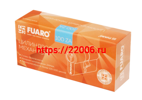 Цилиндровый Fuaro (Фуаро) механизм (100 ZA/60) 1000ZAKey60(25+10+25) PB латунь 5Key фото 3