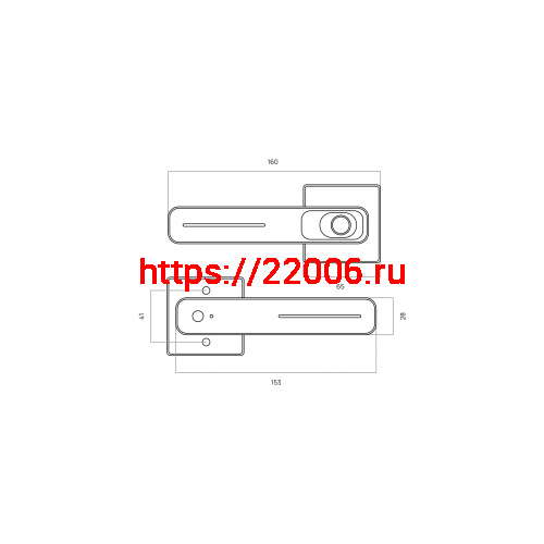 Замок-ручка электронный Hogo R05 с отпечатком пальца, черный (СНЯТ С ПРОИЗВОДСТВА) фото 3 Замок-ручка электронный Hogo R05 с отпечатком пальца, черный (СНЯТ С ПРОИЗВОДСТВА) фото 3