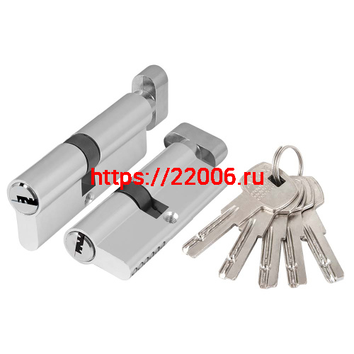Цилиндровый Ajax (Аякс) механизм (AZ202/60) AZ2002Knob60 (25+10+25) CP хром Цилиндровый Ajax (Аякс) механизм (AZ202/60) AZ2002Knob60 (25+10+25) CP хром