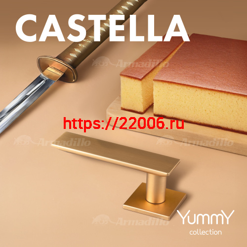 Ручка Armadillo (Армадилло) раздельная K.YM.CASTELLA FSG-39 флор. золото фото 4 Ручка Armadillo (Армадилло) раздельная K.YM.CASTELLA FSG-39 флор. золото фото 4