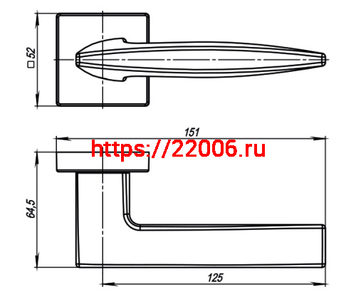 Ручка Armadillo (Армадилло) раздельная K.USQ52.SQUID (SQUID USQ9) SN-3 матовый никель фото 3 Ручка Armadillo (Армадилло) раздельная K.USQ52.SQUID (SQUID USQ9) SN-3 матовый никель фото 3
