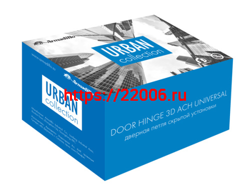 Петля скрытой установки с 3D-регулировкой Armadillo 11160UN3D (Architect 3D-ACH Universal 60) SG «матовое золото» фото 5 Петля скрытой установки с 3D-регулировкой Armadillo 11160UN3D (Architect 3D-ACH Universal 60) SG «матовое золото» фото 5