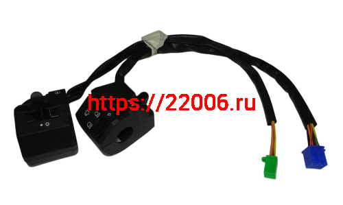 Переключатель Баджадж Боксер 150 правый/левый с проводом JB401400/PF401408 (аналог)