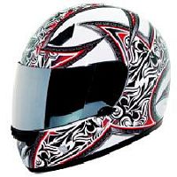 Мотошлем THH TS-38 №4 white/ red (XS)