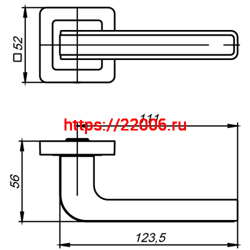 Ручка Punto (Пунто) раздельная NOVA QR CP/SN-8 хром/мат. никель, квадрат 8x130 мм, стяжки M4(10*50*30) - 2 шт. фото 3 Ручка Punto (Пунто) раздельная NOVA QR CP/SN-8 хром/мат. никель, квадрат 8x130 мм, стяжки M4(10*50*30) - 2 шт. фото 3