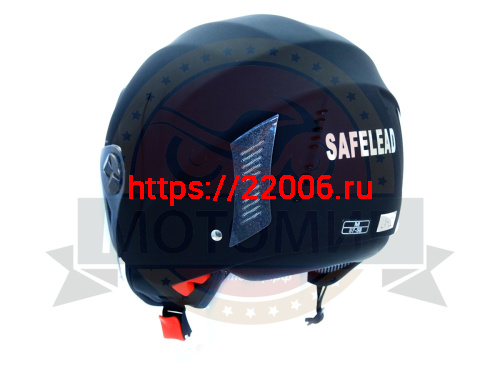Шлем открытый "Safelead" HF-221 "колобки с доп. стеклом" мат. черный размер L фото 5 Шлем открытый "Safelead" HF-221 "колобки с доп. стеклом" мат. черный размер L фото 5