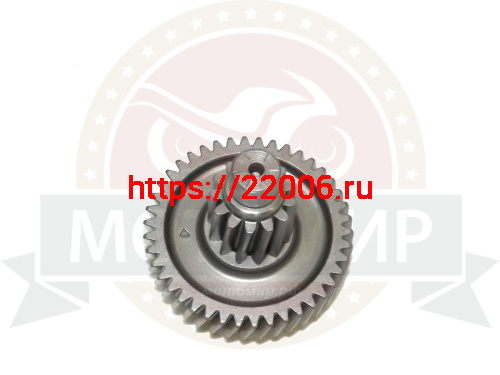 Шестерня редуктора GY6-125/150 ведущая (блок шестерня) D-69мм, h-60,5мм, d-15 косой зуб 42з (13з) Шестерня редуктора GY6-125/150 ведущая (блок шестерня) D-69мм, h-60,5мм, d-15 косой зуб 42з (13з)