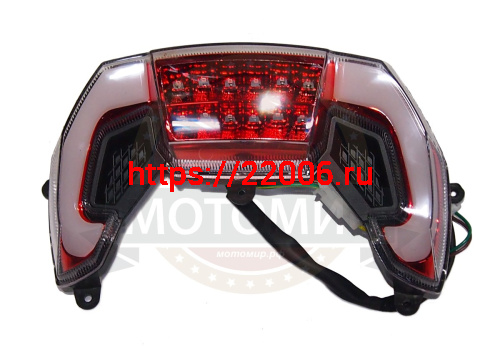 Стоп-сигнал скутер WIZARD LED в сборе (060)