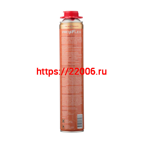 Пена монтажная PROFFLEX PRO GOLD 65л летняя фото 2 Пена монтажная PROFFLEX PRO GOLD 65л летняя фото 2