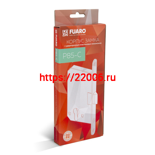 Корпус Fuaro (Фуаро) врезного замка c защёлкой PLASTP85C-50 (P85C-50) SN матовый никель фото 2