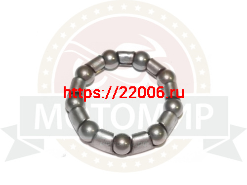 Подшипник вело каретки кровошипной большой, 9 шариков, 5/16" (7.94мм), D-44.6мм,JK 6508 ВМХ