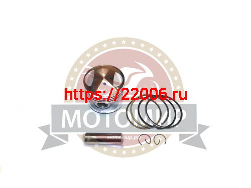 Поршень 56,50 мм 4 такт. 156/157FMI Хантер (CG/CB125D) 150см3 (кольца, палец, стопорн. кольца) STD