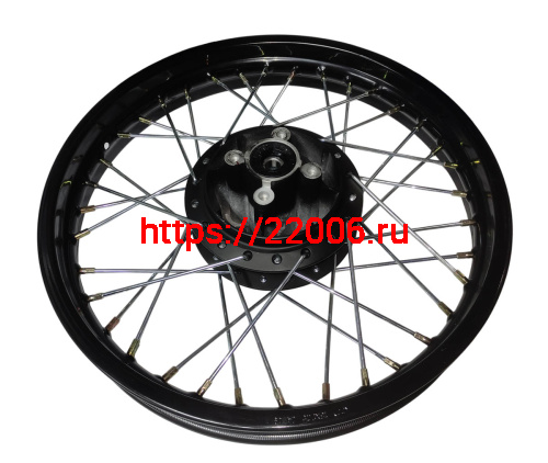 Обод 18" задний спицы,  диск. тормоз 2,15-18"  RIGEL, под ось 14 мм., 4 отв. (54030462)