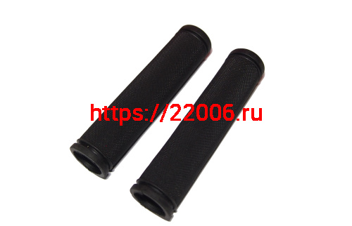 Грипсы для велосипеда 125мм, резина, черные (d-22.2)
