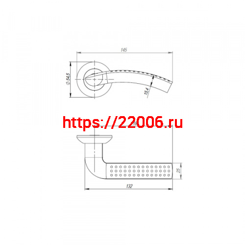 Ручка Punto (Пунто) раздельная R.TL54.LOGICA (LOGICA TL) 150mm SN/CP-3 матовый никель/хром фото 2 Ручка Punto (Пунто) раздельная R.TL54.LOGICA (LOGICA TL) 150mm SN/CP-3 матовый никель/хром фото 2