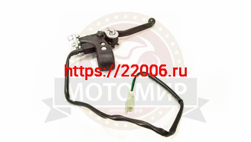 Рычаг тормоза переднего АТВ правый в сборе под 2 тросика и фиксатор (НАБОР)