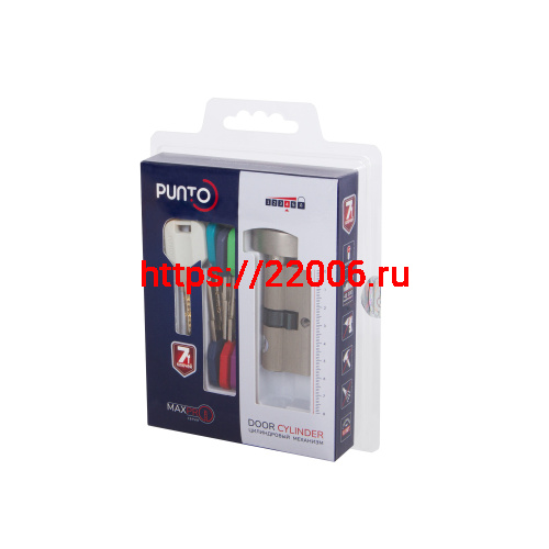 Цилиндровый Punto (Пунто) механизм MaxPro7002Knob70mm(25+10+35) SN никель 7key с вертушкой фото 2