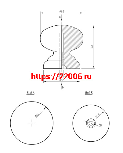 Ручка-кнопка veles (ВЕЛЕС) Лимон фото 2