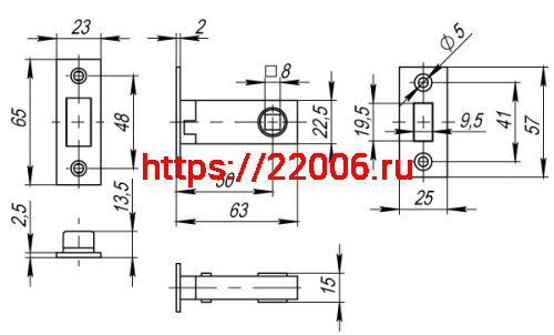 Защелка Fuaro (Фуаро) врезная MAGNM12-50-25 (M12-50-25) GP латунь фото 3 Защелка Fuaro (Фуаро) врезная MAGNM12-50-25 (M12-50-25) GP латунь фото 3